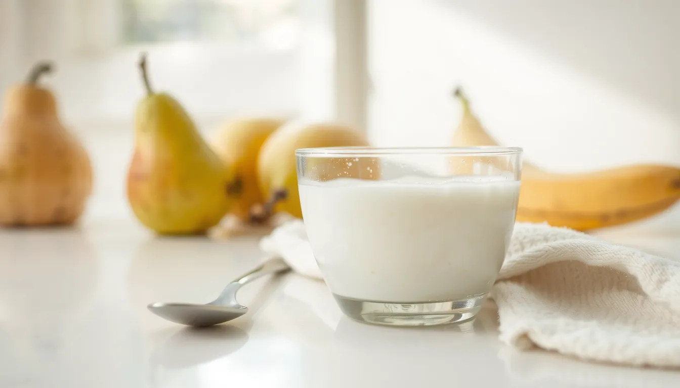 yaourt sans protéine de lait de vache bébé